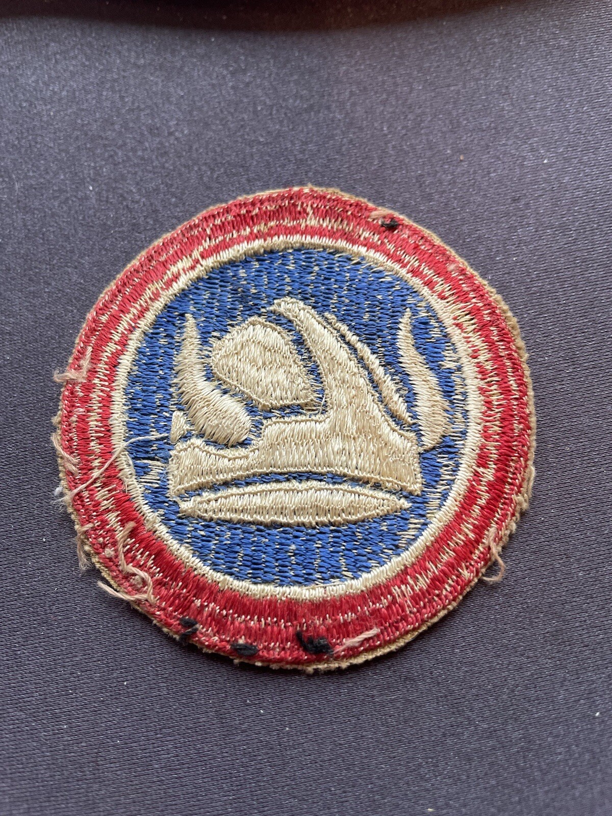 Original WW2 47th Infantry Division Patch Cut Edge Vintage Field Worn