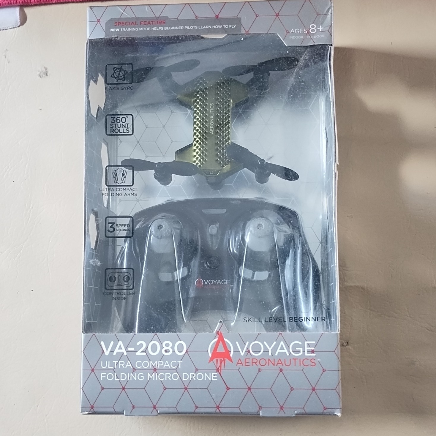 Voyage Aeronautics VA-2080 Compact Micro Drone- Color Green- 4 inches