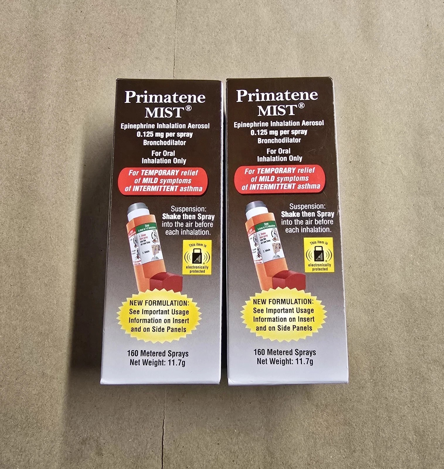 2-Pack - Primatene Mist Epinephrine Inhalation Aerosol - EXP 1/2027 & 08/2027