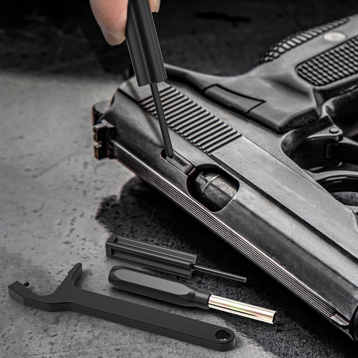 Sight Pusher Tool with Tool Kit, Sight Pusher for Handguns Front Rear Sight Remo