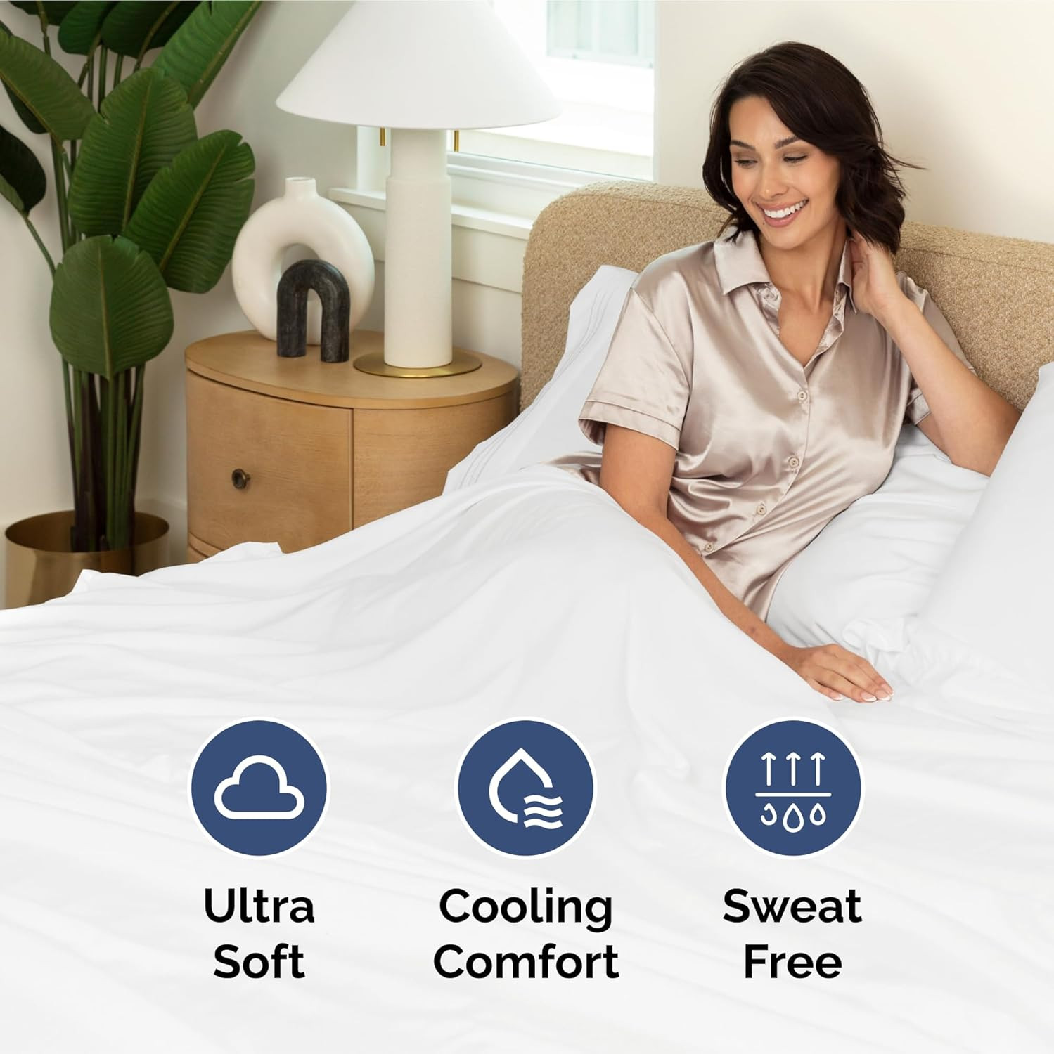 Extra Deep King Sheet Set - 6 Piece Breathable & Cooling Sheets - Hotel Luxury B
