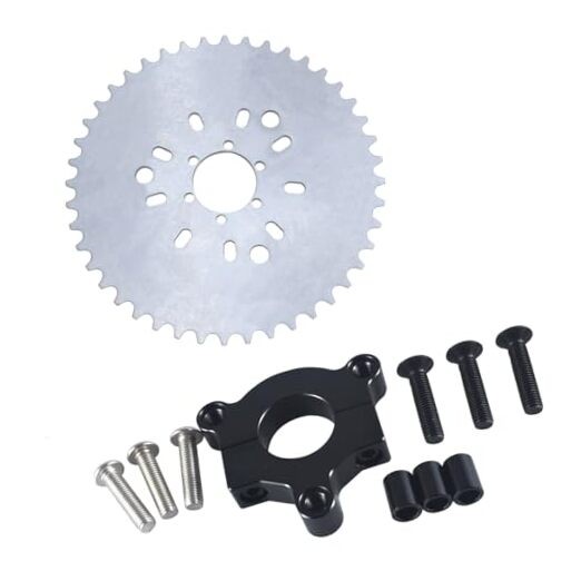 UAUS 415 Chain Sprocket 1.5" 44T Black CNC Adapter 2 Stroke Engine Motorized