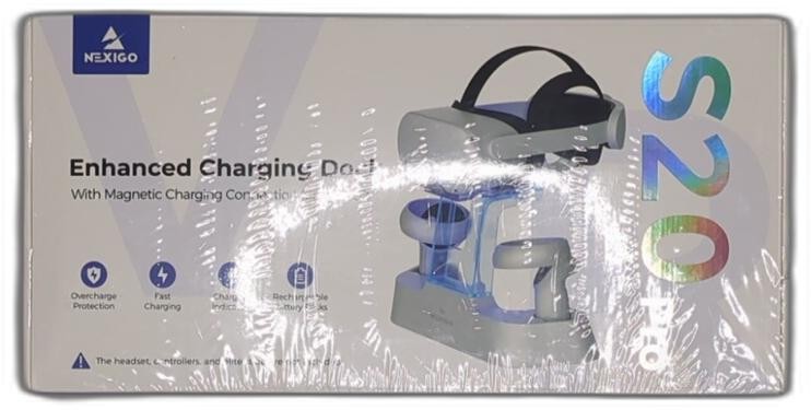 NexiGo Enhanced Charging Dock with LED Light [On/Off] for Oculus Quest 2