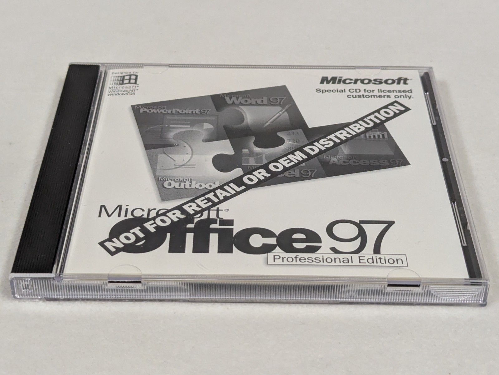 Microsoft Office 97 Professional Edition install CD with product key