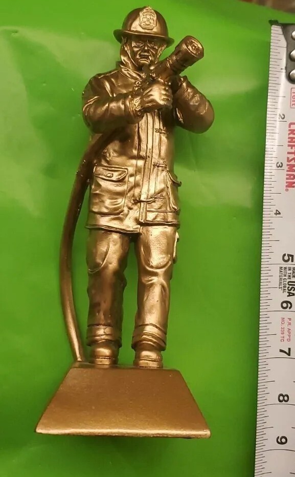 First Responder 43421 Firefighter Stunning Bronze Sculpture by Colette Pitcher