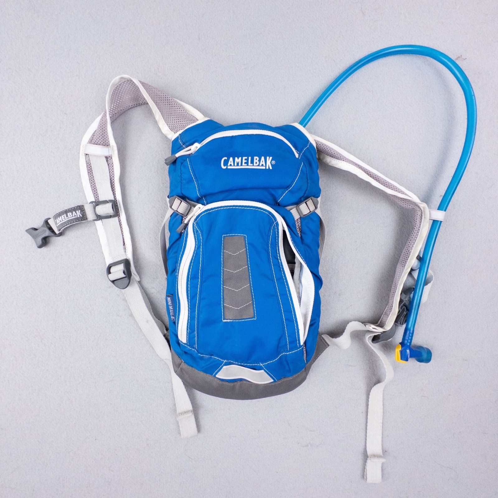 CamelBak Mini M.U.L.E. Kids Hydration Pack Blue Small Backpack with Bladder