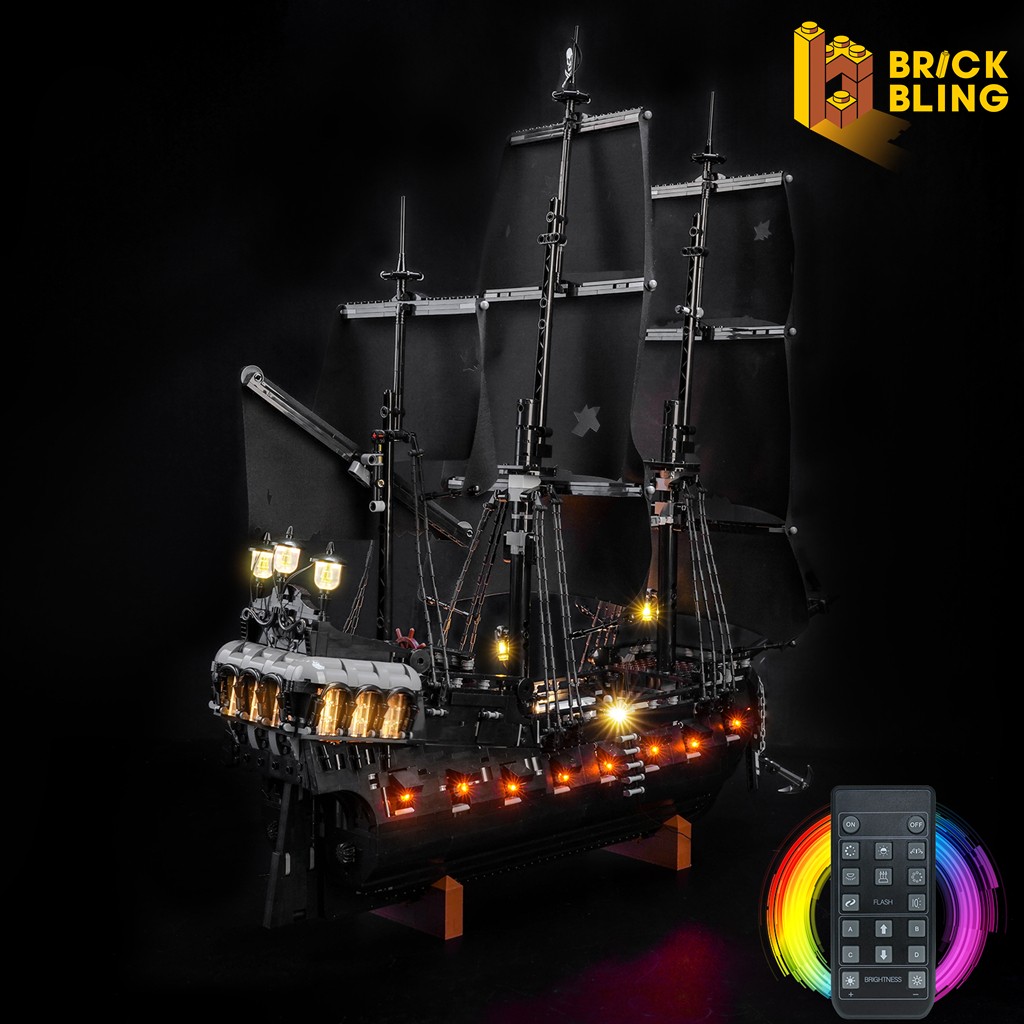 BrickBling DIY LED Light for LEGO Captain Jack Sparrow's Pirate Ship 10365 (RC)