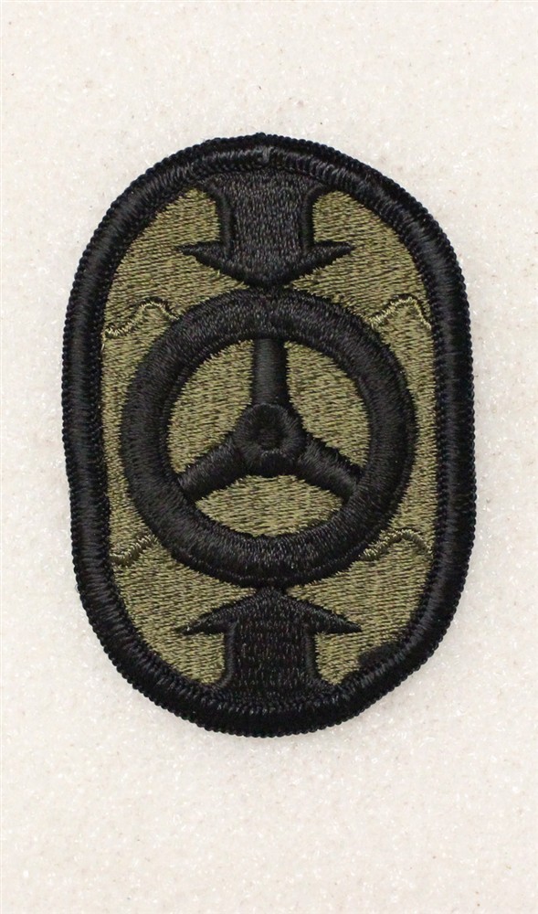 Army Patch: 32nd Transportation Command - subdued w/merrowed edge