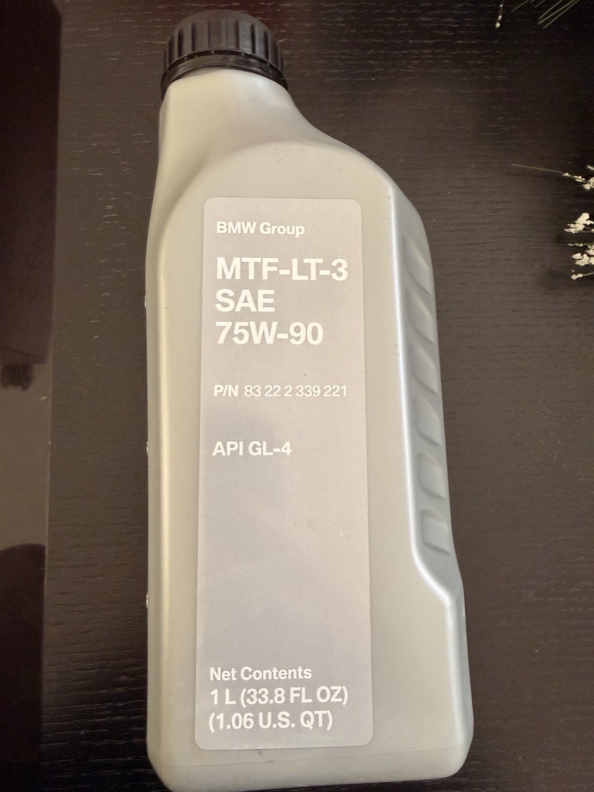 Genuine BMW Manual Transmission Fluid MTF LT-3 1 Litre - 8322 2 339 221