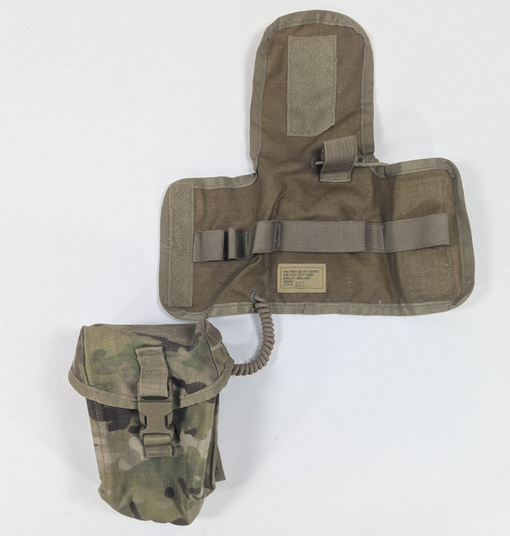 US Military OCP/Multicam Molle IFAK First Aid Pouch w/ Insert + Cord No Contents