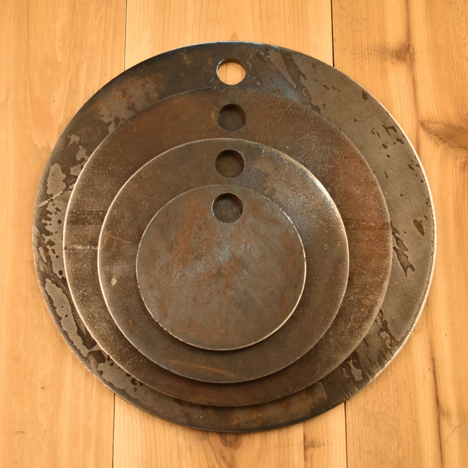 AR500 1/4" Steel Shooting Targets 4" 6" 8" 10" Circles - Set of FOUR