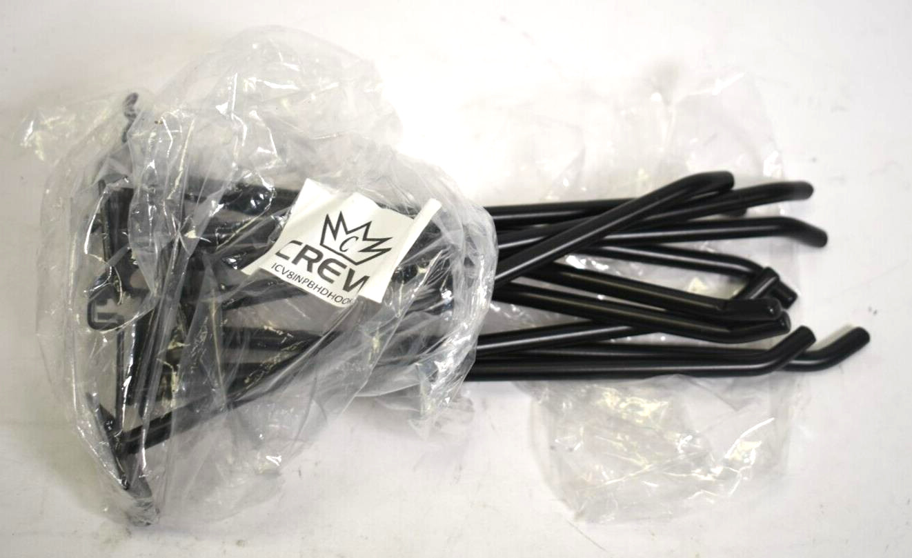 Crew ICV8INPBHDHOOK 8" Steel Pegboard Hooks 10 Pack