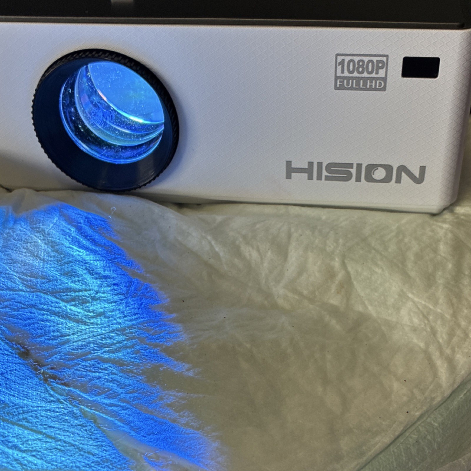 HISION 1080p Full HD DLP Desktop Projector 16:9 1920x1080 White