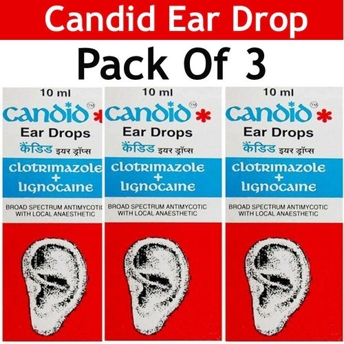 Pack of 3 X 10ml Ear Drop for Treatment of Fungal Infections in the Ear