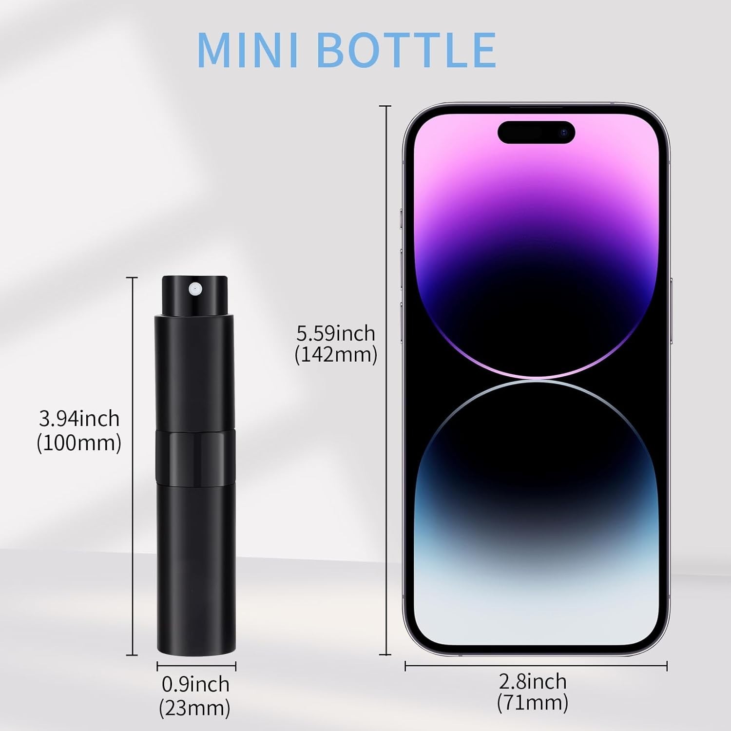 Putmhim 3Pcs 8ml Cologne Travel Bottle, Perfume Atomizer, Refillable Perfume