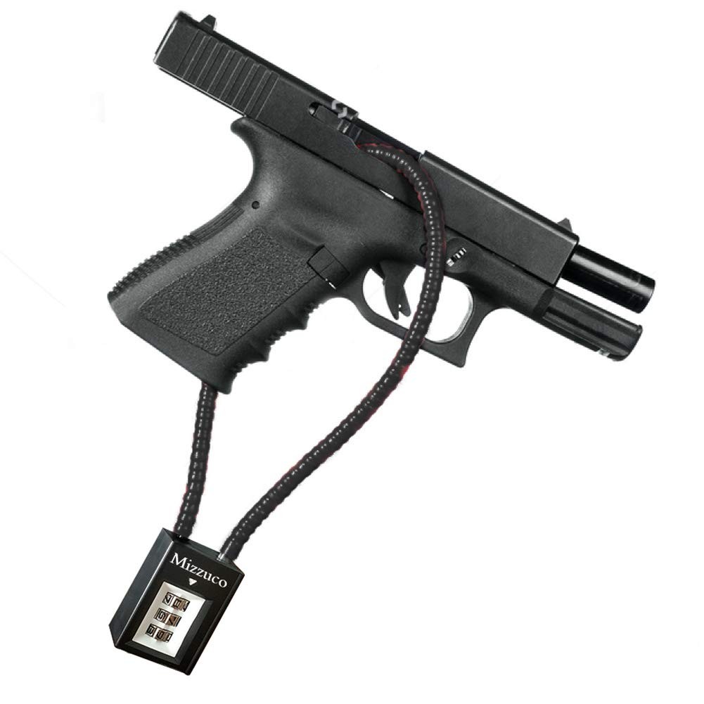 Trigger Lock 3 Digit Combination Lock & Cable Lock Compatible with Many Handg...