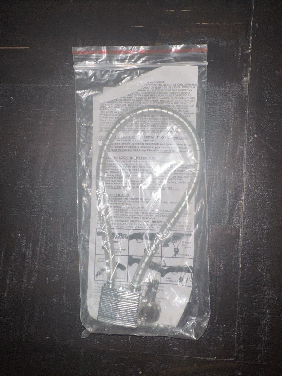 NEW 15" Cable Gun Lock