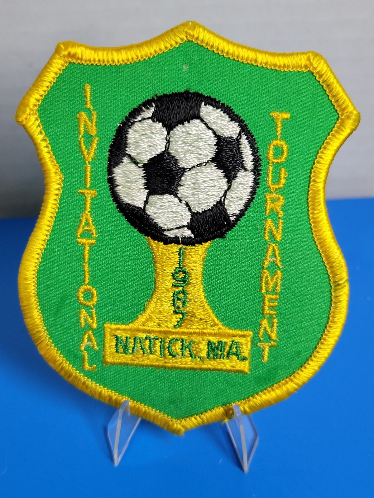 Soccer Natick Massachusetts 1987 Invitational Tournament Soccer Patch