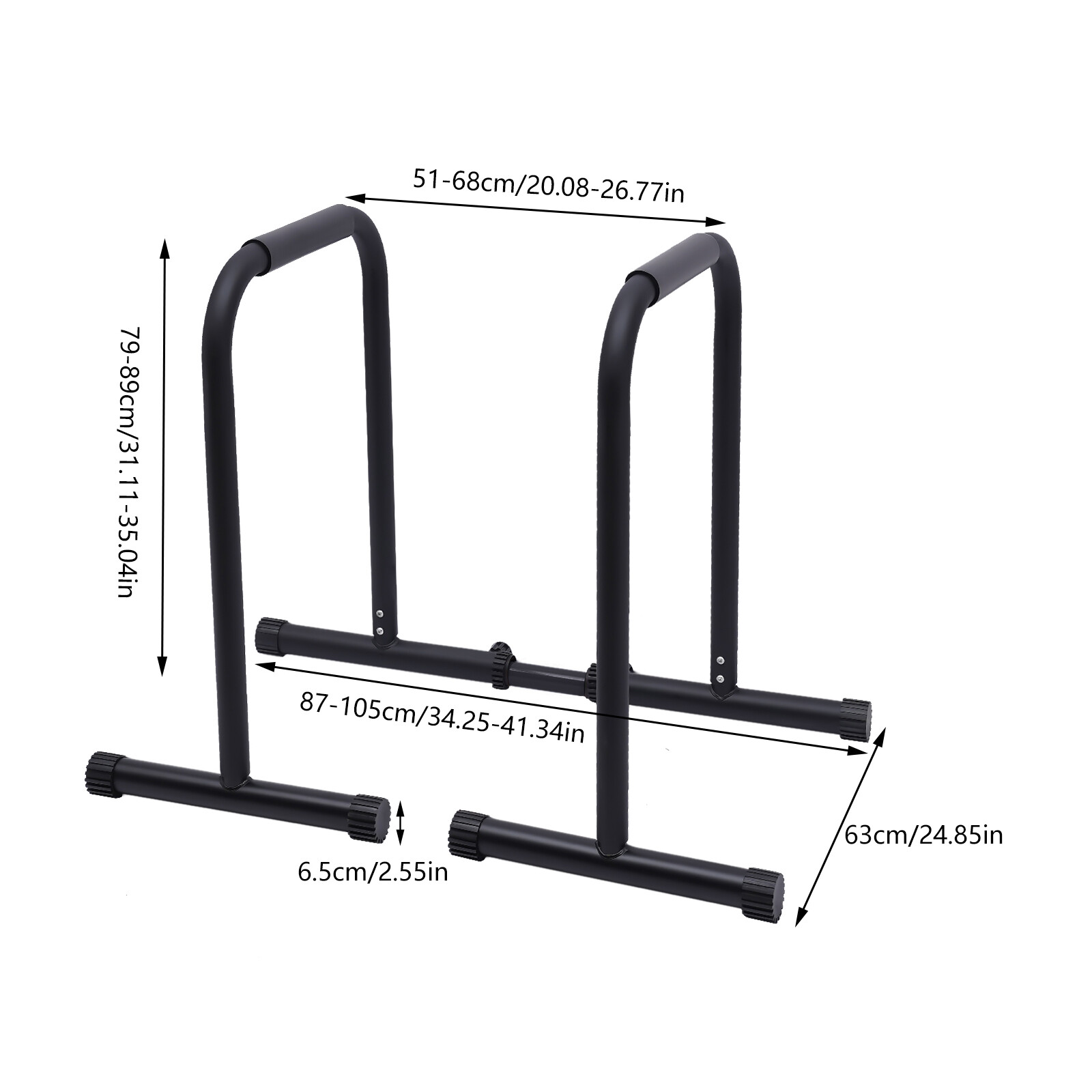 Dip Bar, Adjustable Parallel Bars for Home Workout, Dip Station with (440 LBS)