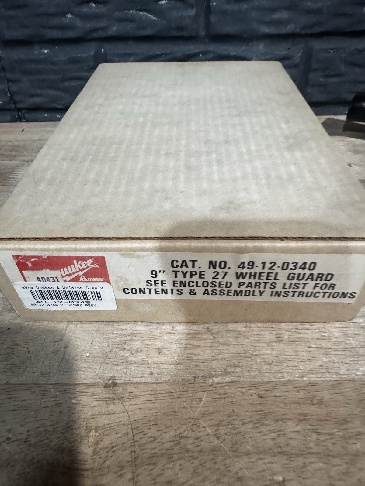 VINTAGE NOS - MILWAUKEE 49-12-0340 TYPE 27 WHEEL GUARD GRINDER PART
