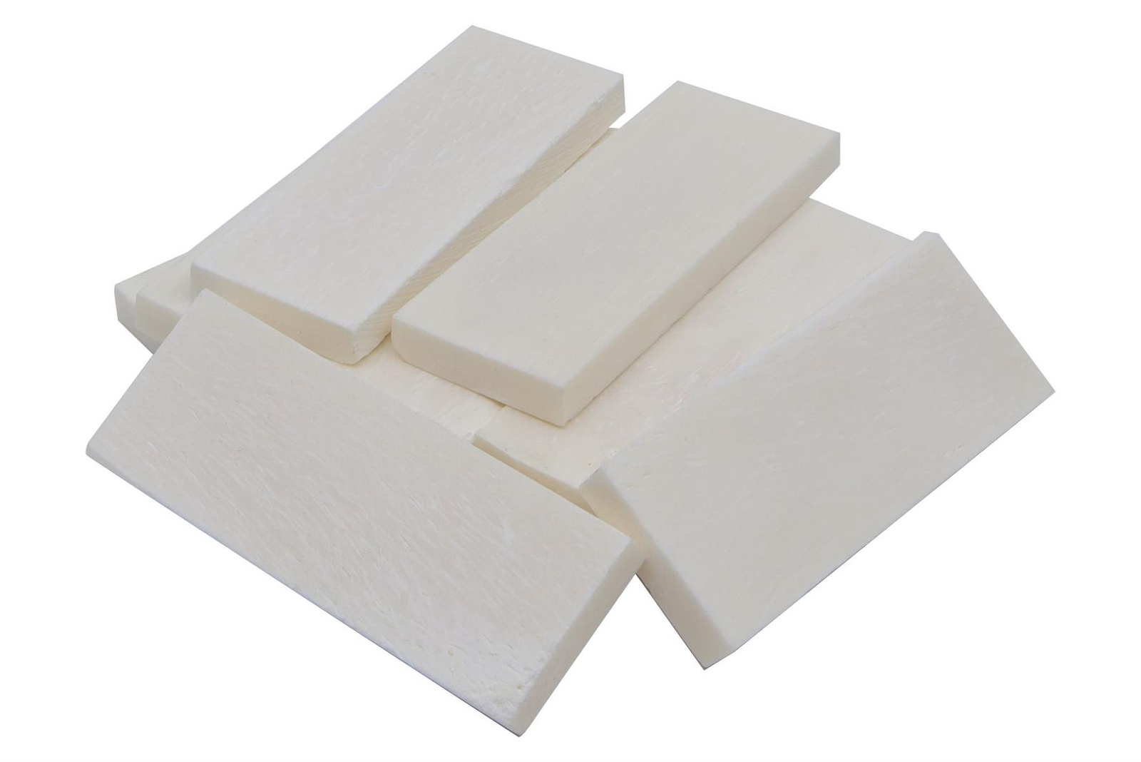 Bone Nut Blanks - 2.125" x .75" x .2" - White - 10 pack - Large Dobro