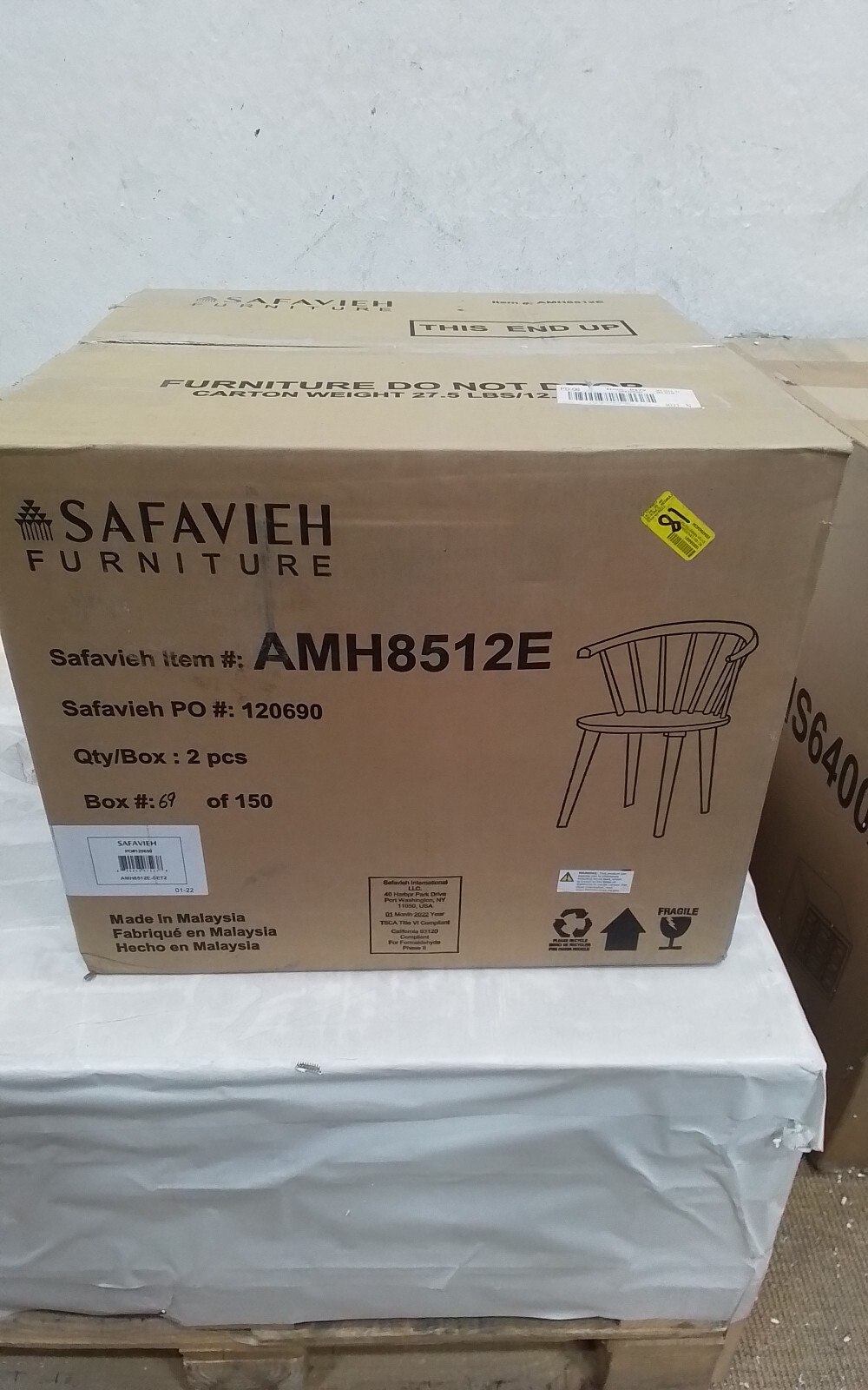 Safavieh BLANCHARD SIDE CHAIR, Reduced Price 2172732946 AMH8512E