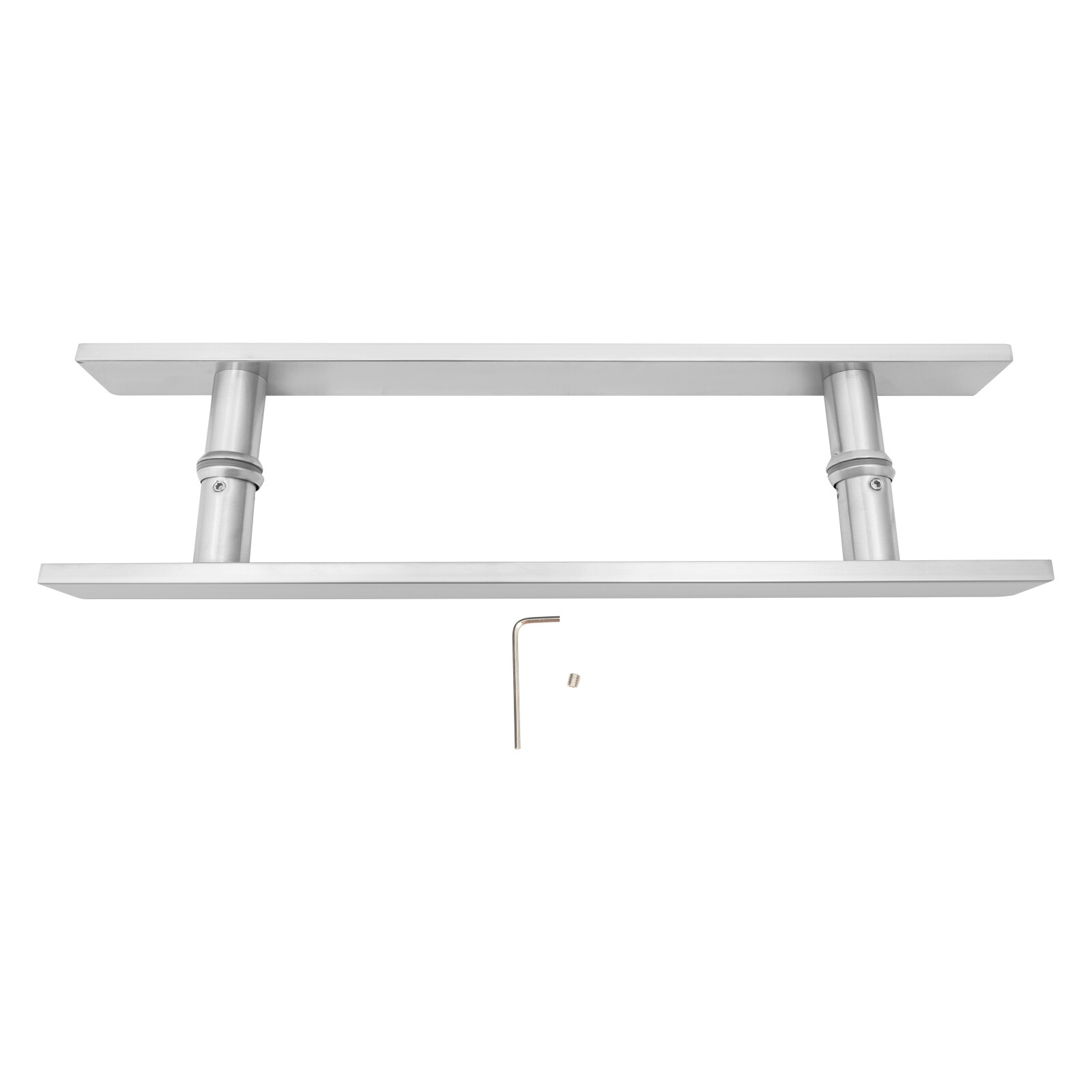 H-Shape Door Handle Double Sided Pull Push Sliding Barn Door Handles Silver