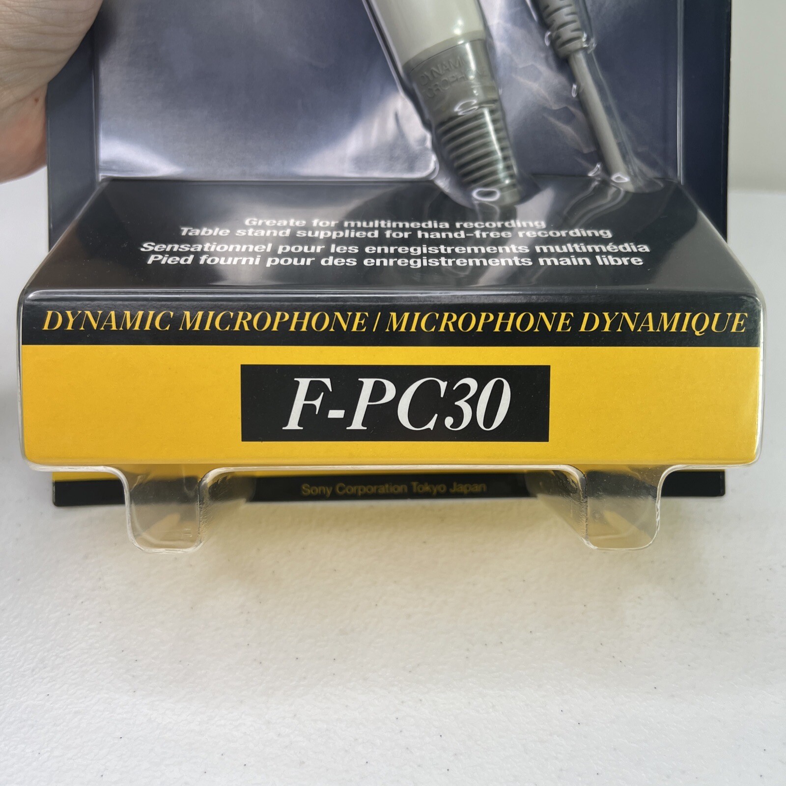 Sony F-PC30 Dynamic Microphone. Uni Directional. Vintage Microphone NOS