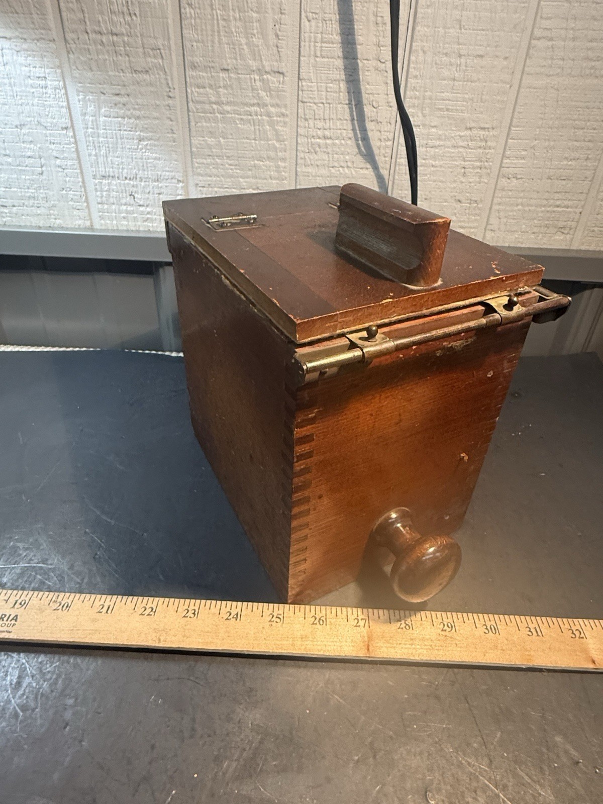 Antique Wooden Photographic Glass Plate Contact Printing Frame Darkroom