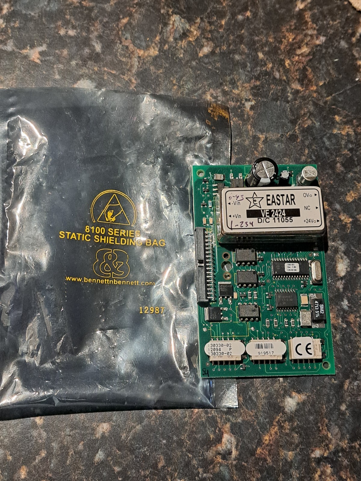 EASTAR 140330 Fire Alarm VE 2424 3-SDC1 Signature Driver Card D/C 11055