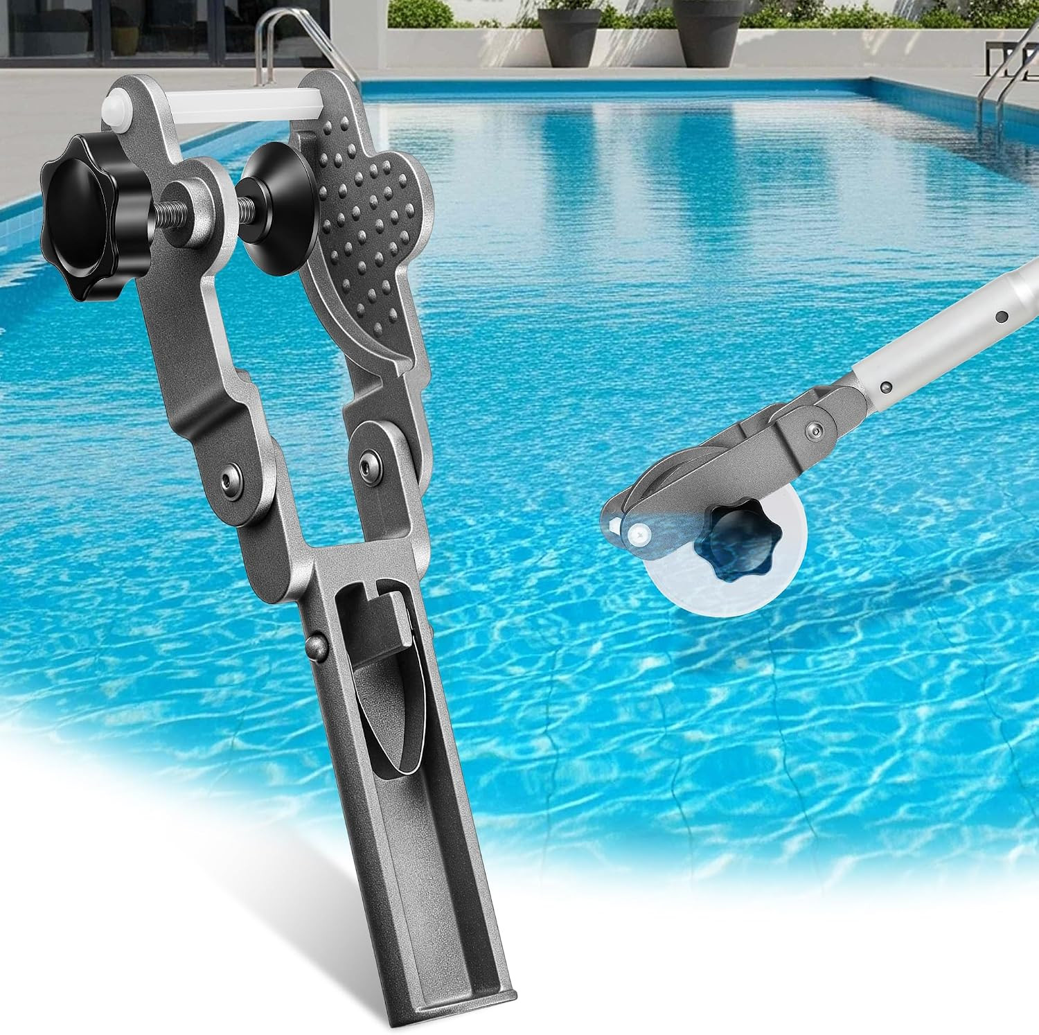 Upgraded Pool Tablet Holder, Stainless Steel Aluminum Alloy Tablet Holder for Po