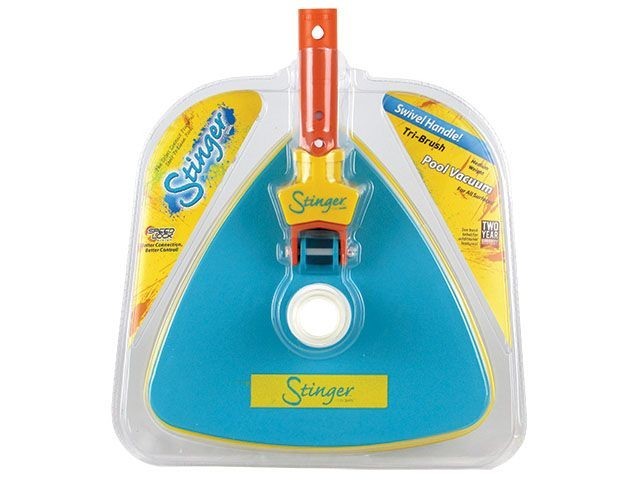 Vinyl Liner Swimming Pool Vacuum Head Solid Weighted Triangle w/ Connection