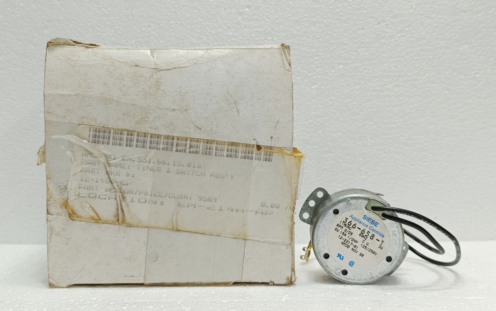 SCOTSMAN 12-2317-21 / 12-1980-01 Ice Machine Timer Switch 115V New Surplus