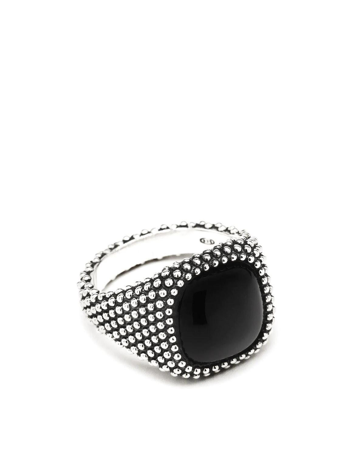 Nove25 Men's Silver Dotted Ring