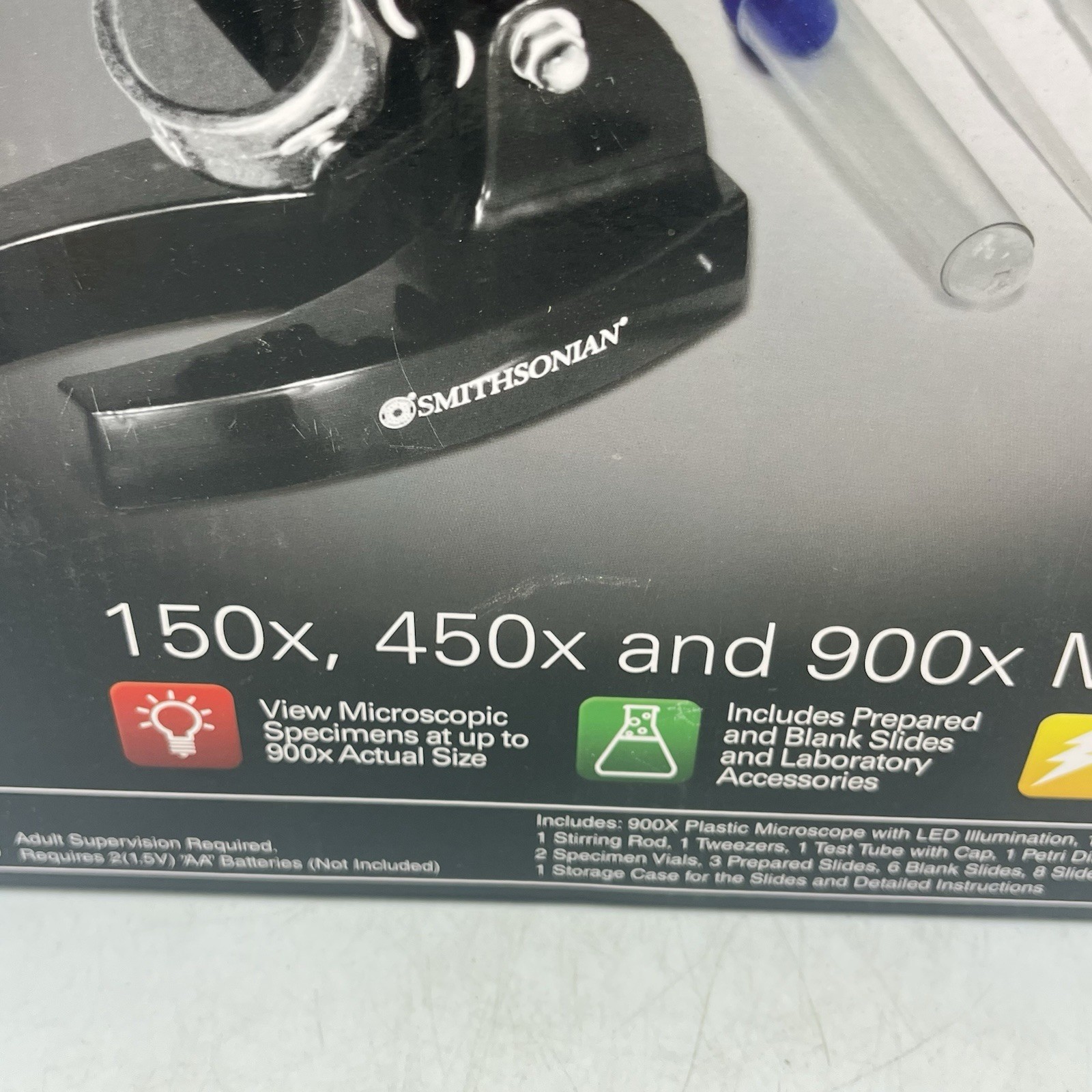 Smithsonian 150x 450x 900x Microscope Kit Science Educational New In Sealed Box