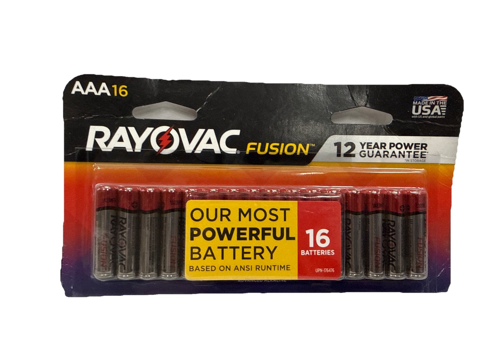 Rayovac AAA Alkaline Batteries, Rayovac Fusion 16 PACK, 12/2035
