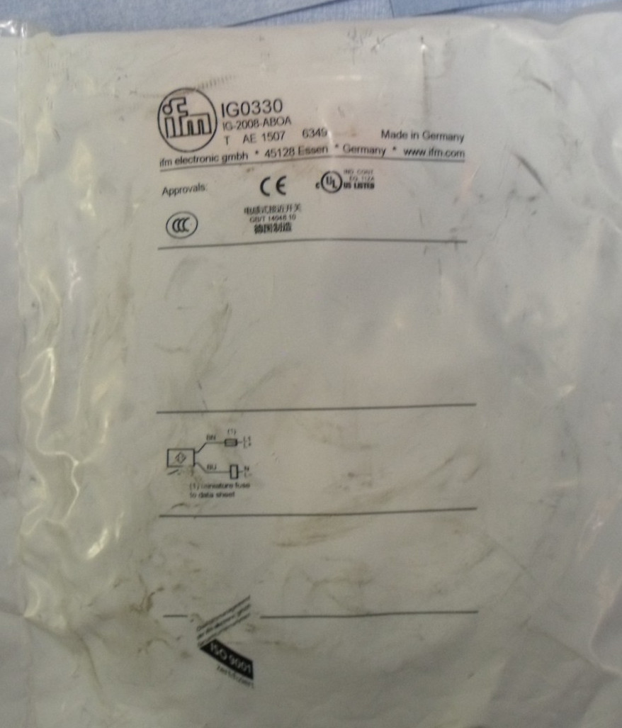 NIB IFM IG-2008-ABO8  IG0330 SENSOR