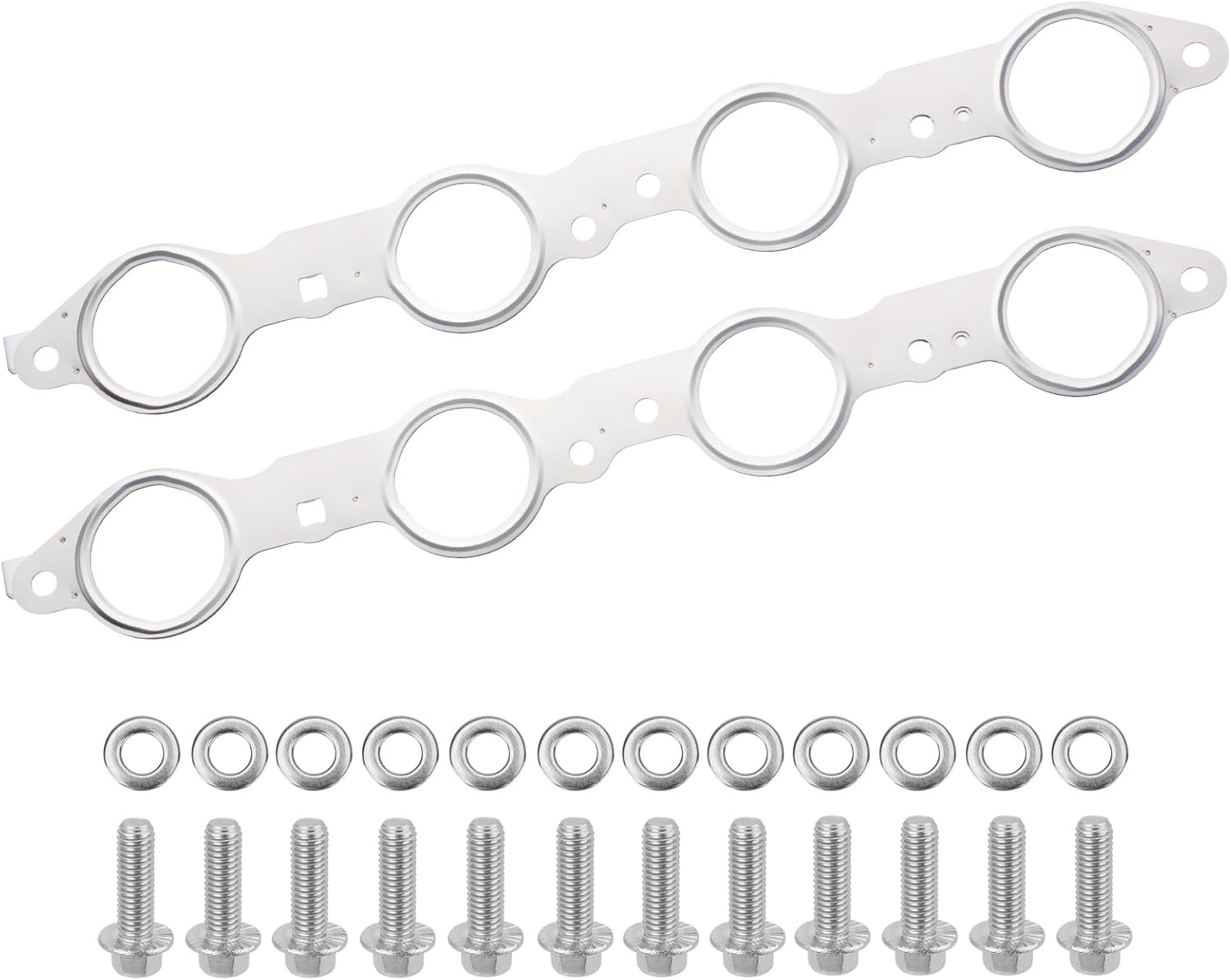 12617944 LS MLS Exhaust Manifold Gasket & Bolts Kit Compatible with GMC Sierra Y