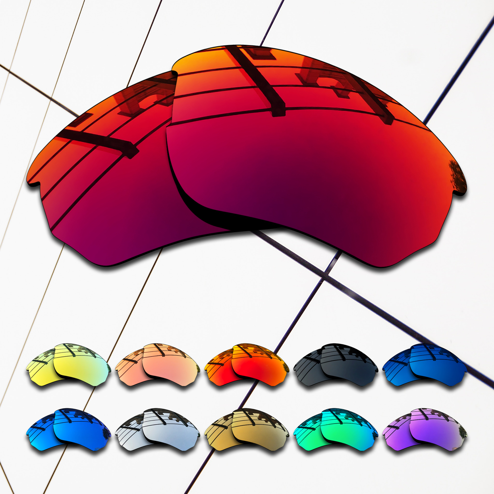 TRUE POLARIZED Replacement Lenses for-Oakley Flak Beta OO9363 Multi-Colors