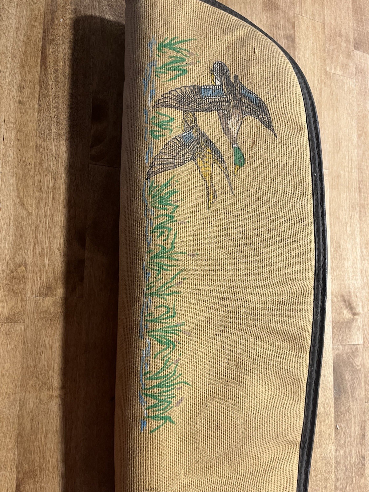 Vintage Allen USA Duck Soft Gun Case Padded Shotgun Rifle Bag Light Brown