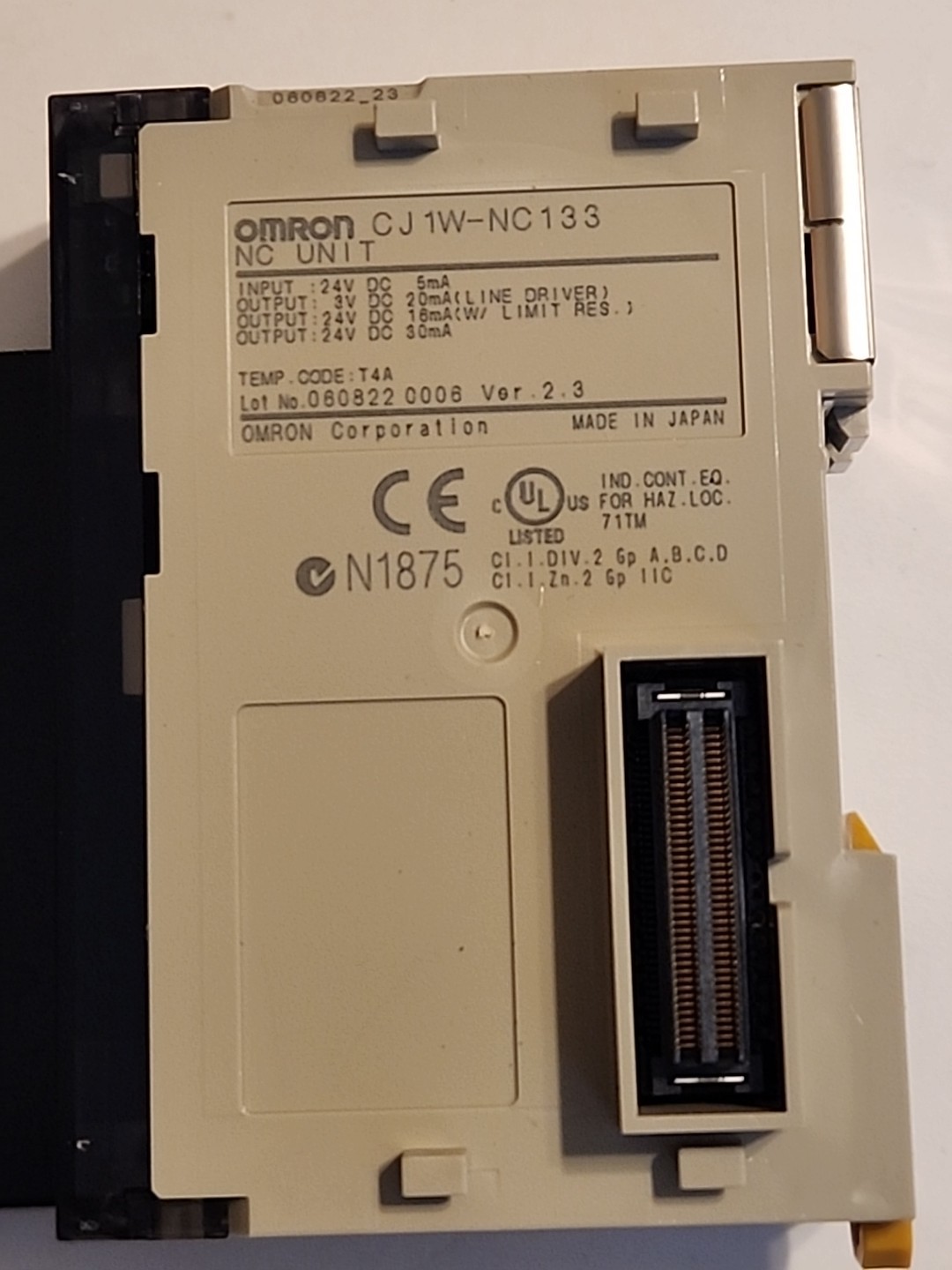 Omron PLC Controller Module CJ1W-NC133 Used - Free Shipping