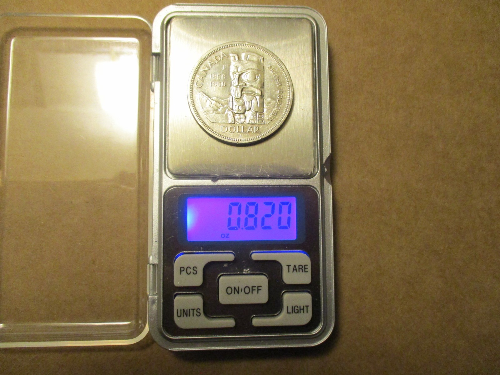 Canadian 1858-1958  Totem Dollar, 80% Silver! #CP