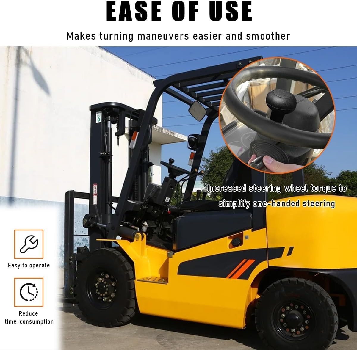 Quick Install Non-Slip Steering Wheel Spinner Knob for Enhanced Driving Control