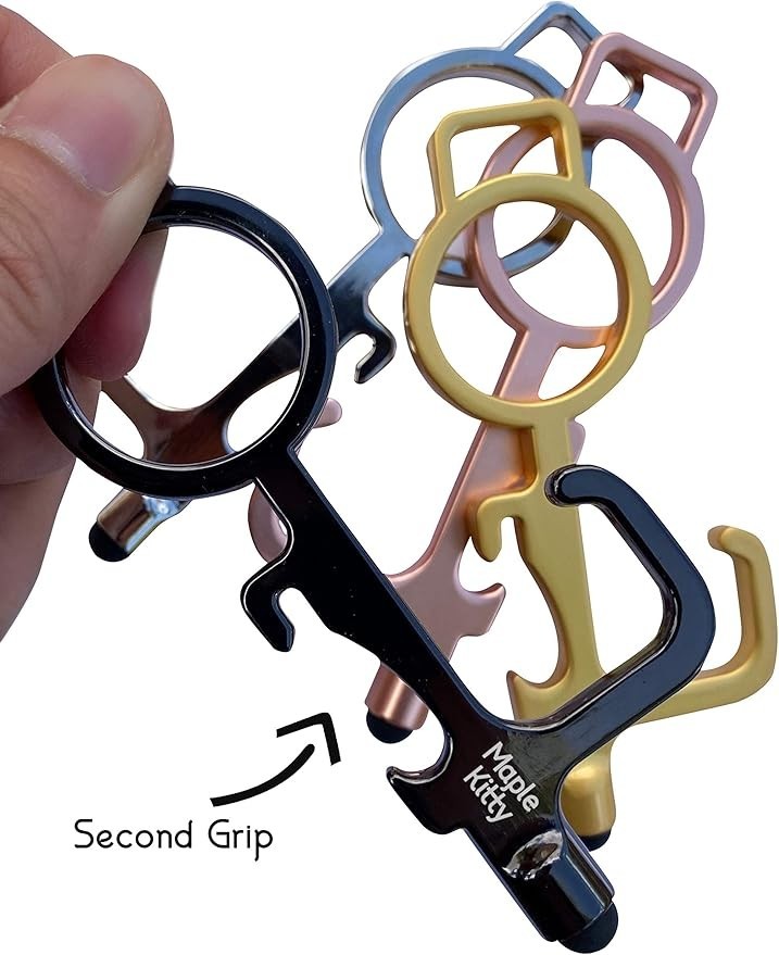 No Touch Door Opener (4 PC) | Clean Keys Button Pusher Stylus | Touchless