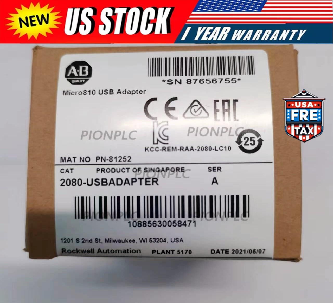 New Factory Sealed AB 2080-USBADAPTER /A Micro800 USB Adapter Plug