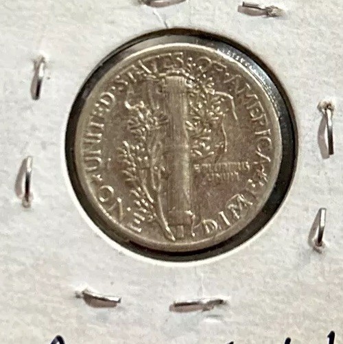 1944 w mercury dime ERROR COIN Reverse Vines Wrap The Words