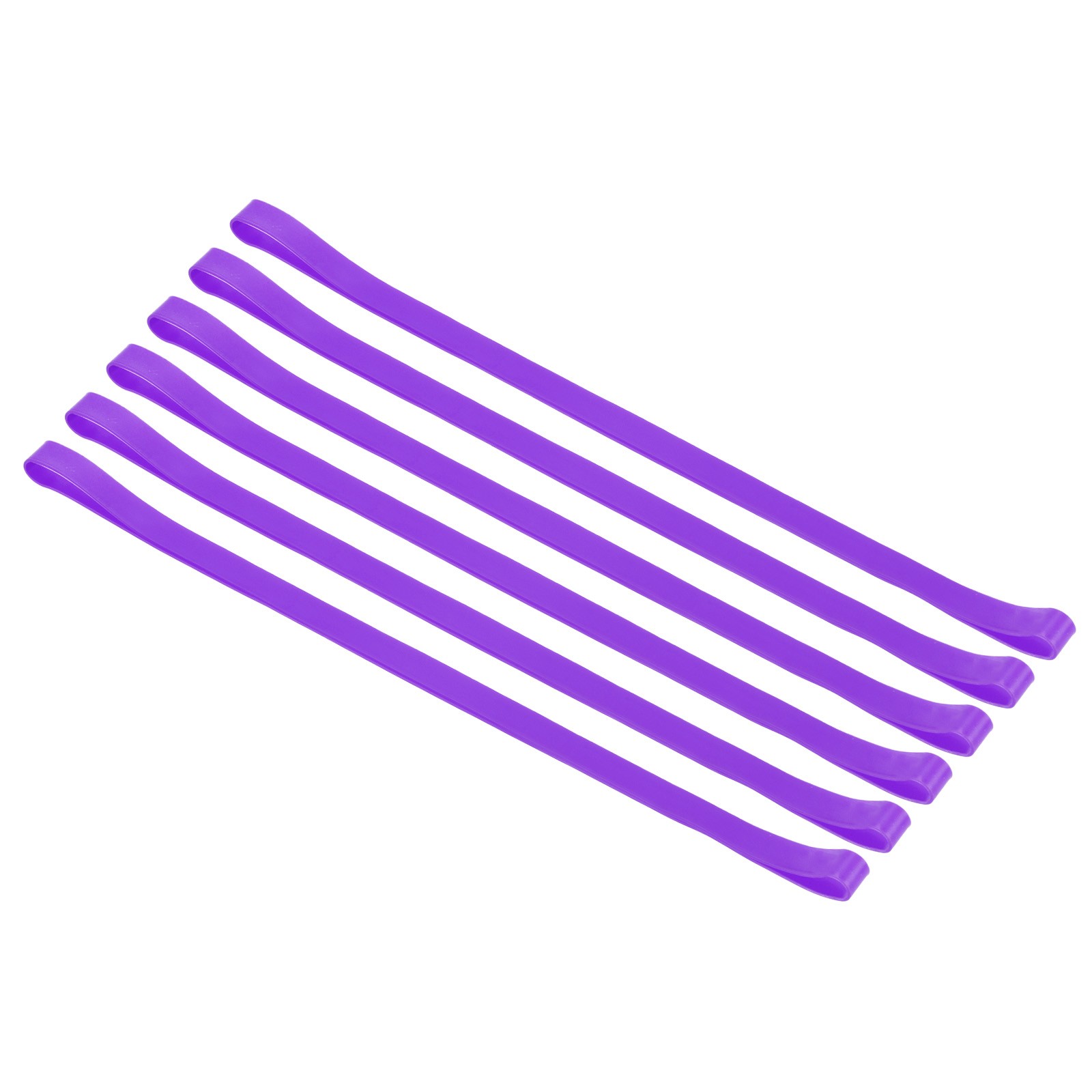 Towel Bands, 6 Pack 11.81x0.4 Inch Silicone Towel Chair Clips, Purple