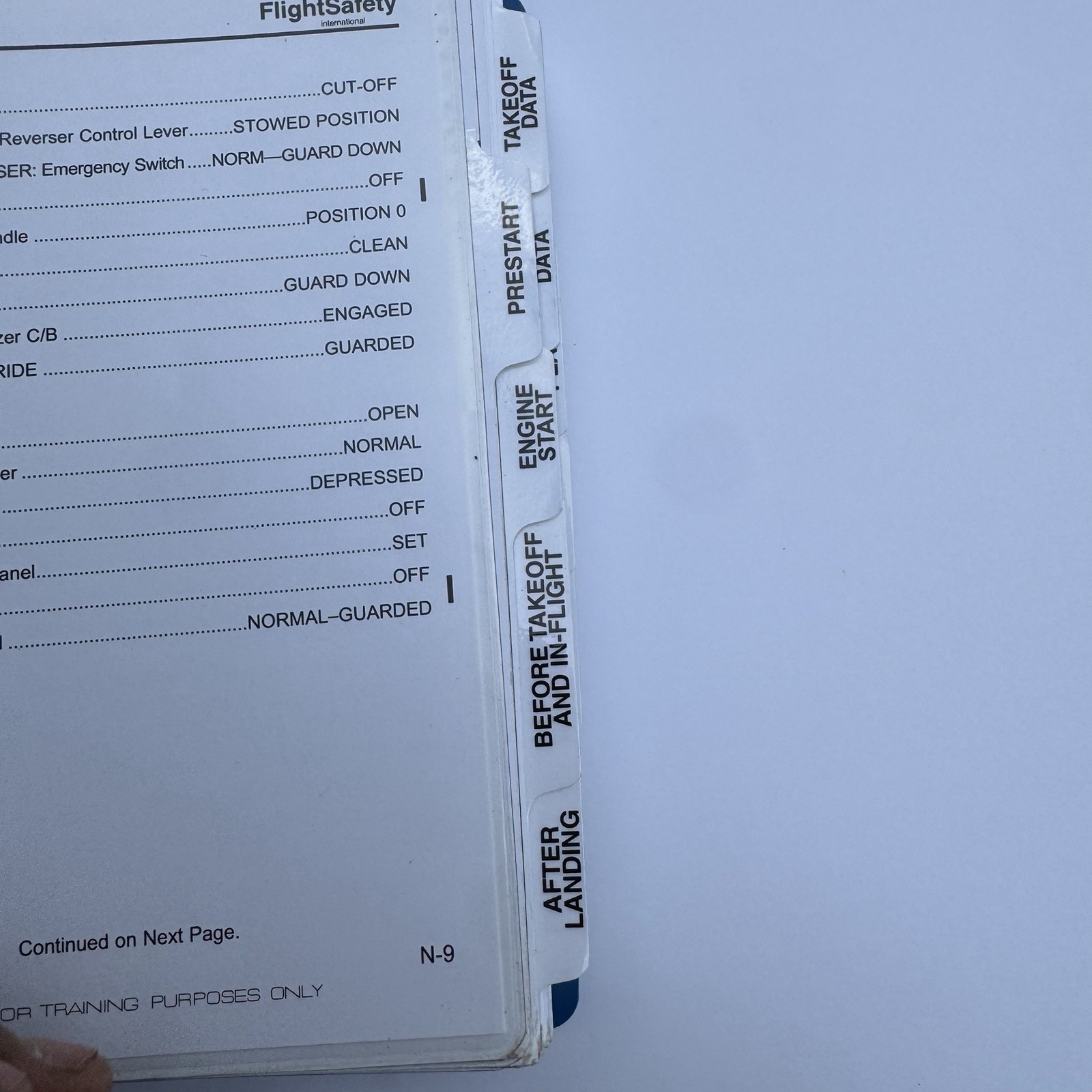 Flight Safety Dassault Falcon 50EX Pilot Checklist Normal Procedures