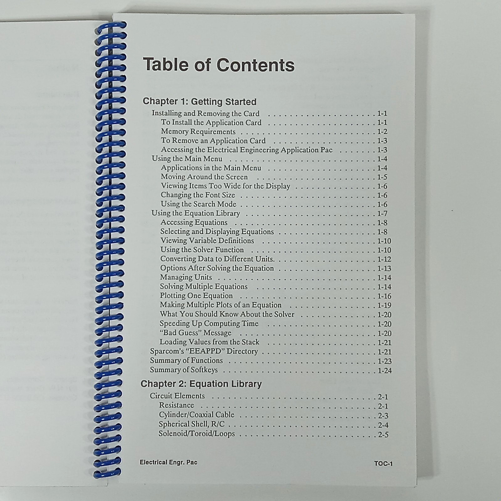 Sparcom Pocket Professional Electrical Engineering Application Pac v2.5 & Manual