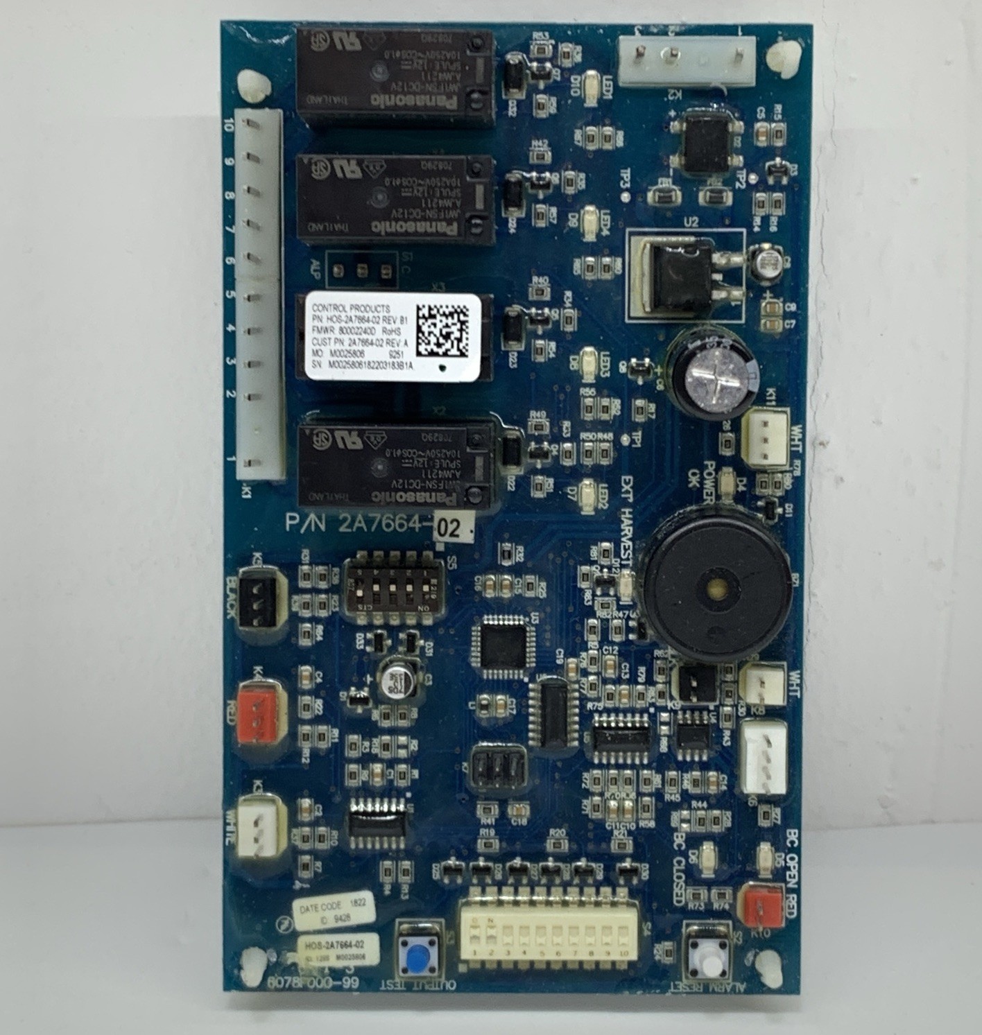 2A7664-02 2A7664-02-A 6078F000-99 HOS-2A7664-02-B Control Board Hoshizaki